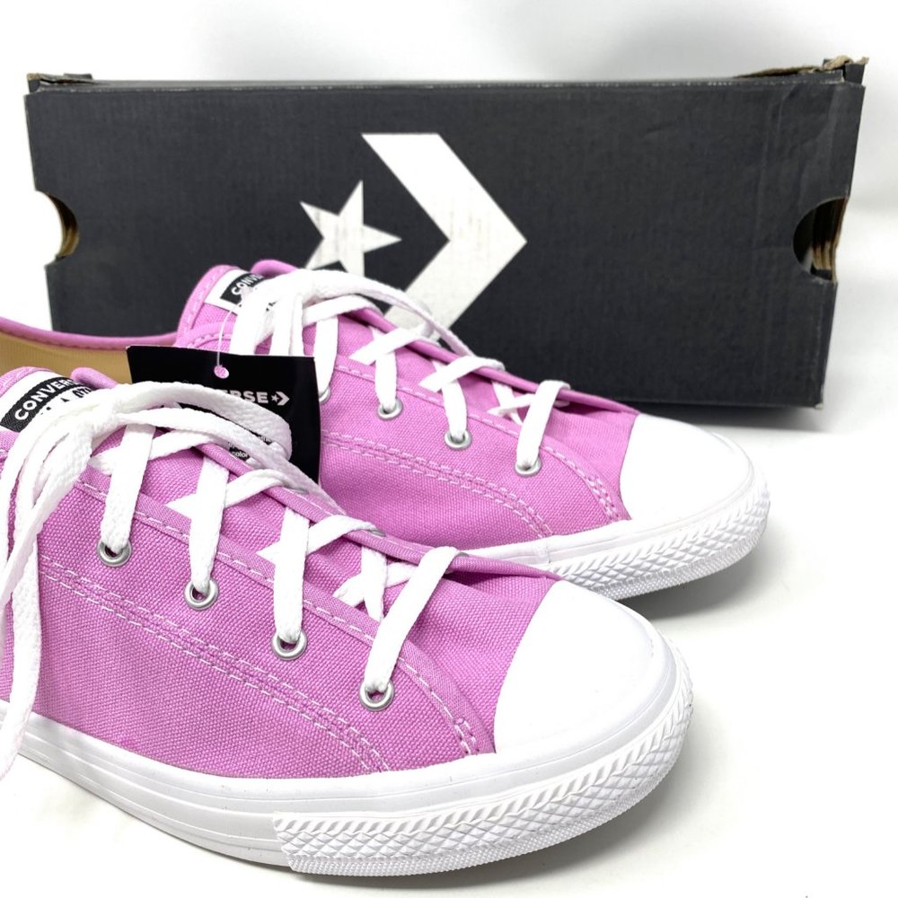Converse CTAS Dainty Canvas Skate Sneakers Low Top Pink Shoes Women Size 566769F - Picture 8 of 11